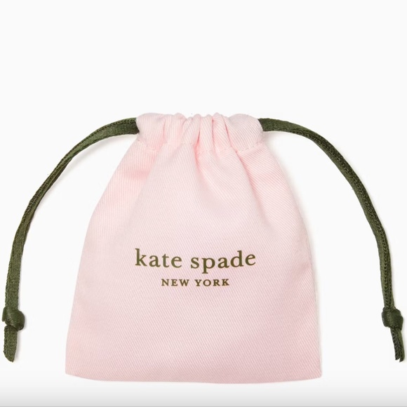 NEW Kate Spade New York Yours Truly Pave Heart Drop Earrings Rose gold + Dustbag - Picture 5 of 5